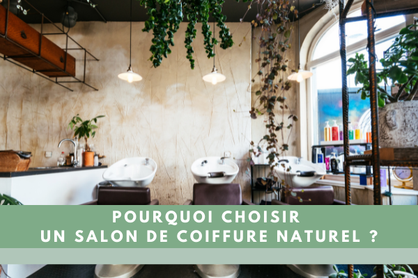 Salon de coiffure naturel avec des plantes
