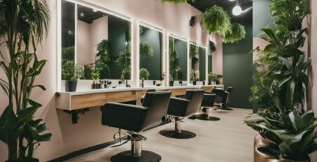 Salon de coiffure au design éco-responsable